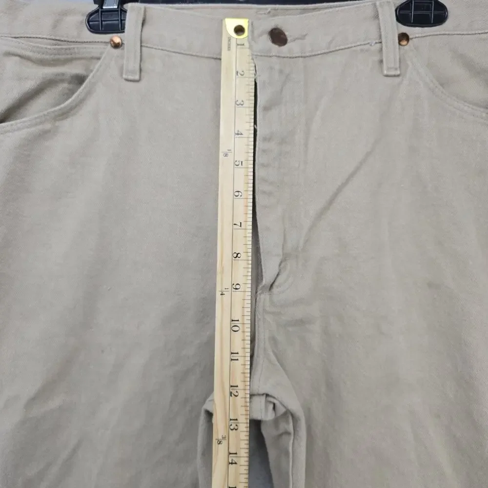 Vintage Wrangler 936TAN Jeans 38x30 (Fits 36x29) Beige Western USA Made *FLAWS *